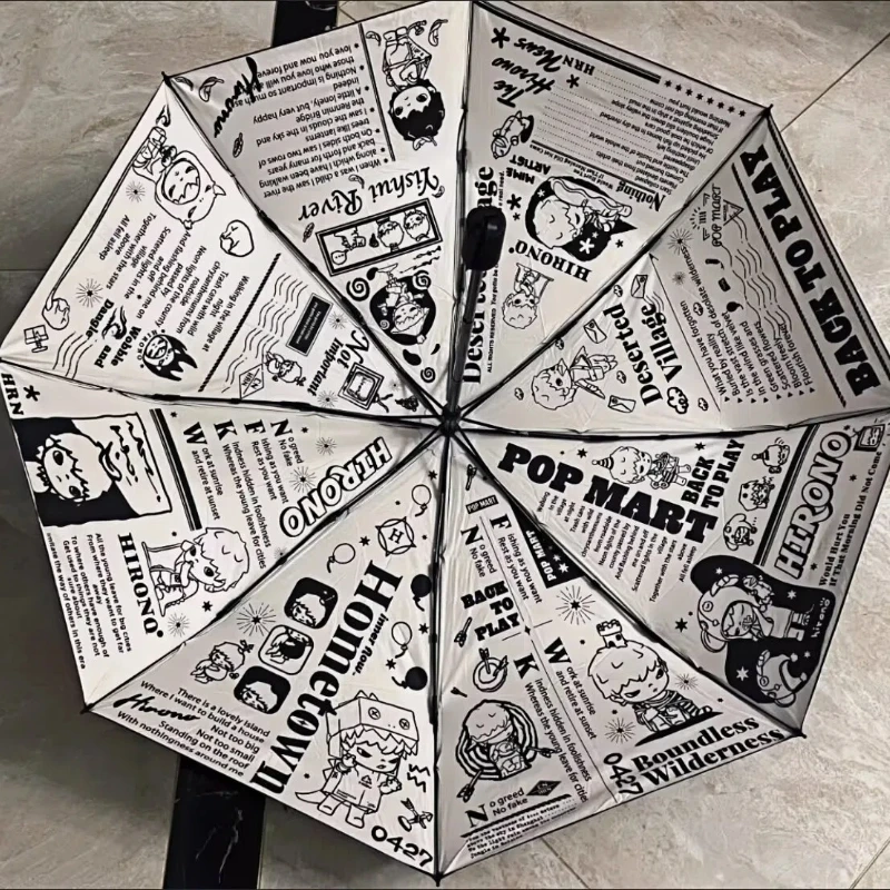 

Зонт-трансформер POP MART Hirono: портативный, легкий, от солнца и дождя, модный, креативный подарок для повседневного использования на улице