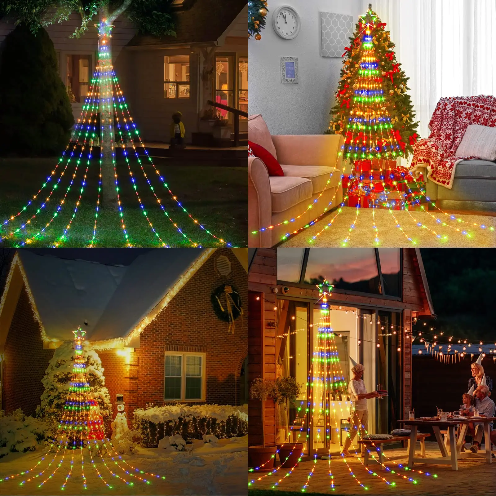 USB Christmas Decorations Lights 2/3M 8Modes LED Waterproof String Lights For Indoor Outdoor Home Wedding Party Holiday Lighting
