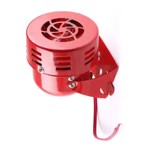 1 Pcs 12V Electric Car Air Raid Siren Horn 105dB Loud Sound Alarm Fire Security Rescue Horn for Car Truck Motorcycle Bicycle
