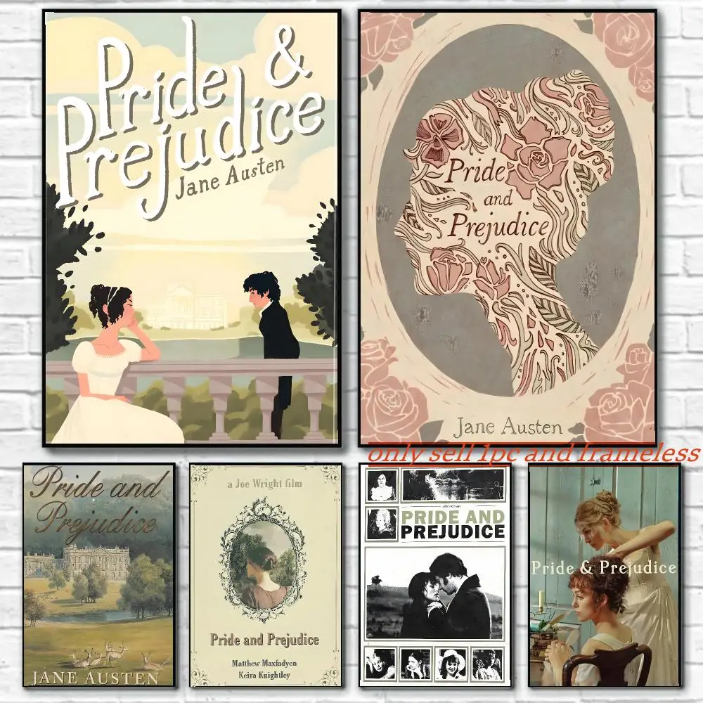 Movie Pride & Prejudice Poster Art painting with prints Home bedroom bar Outdoor places living room decoration gift