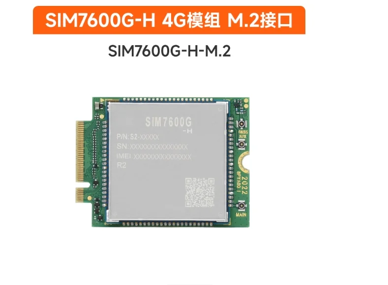 

Com 4G Global SIM7600G-H M.2 Interface GNSS Wireless Communication LTE Cat 4 Module