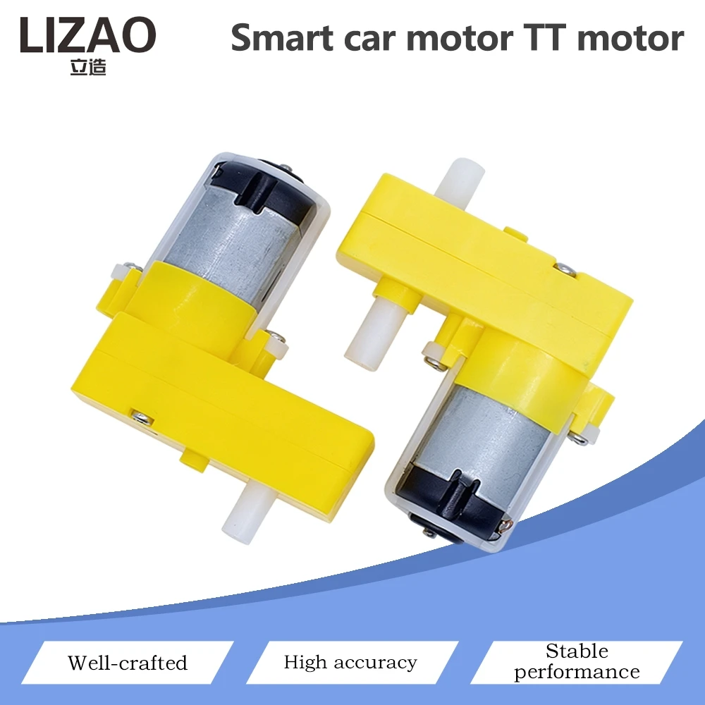 TT Gear Motor DC 3V-6V 1:48 Reduction L-Shaft Single/Dual Axis DC Gearbox Motor For Arduino Smart Robot Car DIY Project
