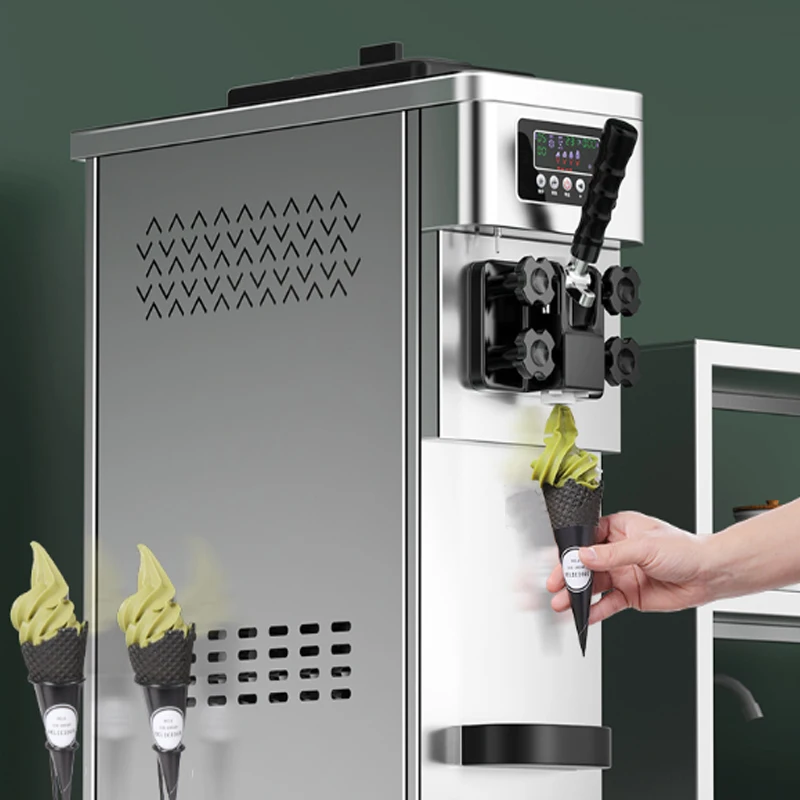 

Ice Cream Machine Commercial Mini-Automatic Sundae Desktop Single Head By Air