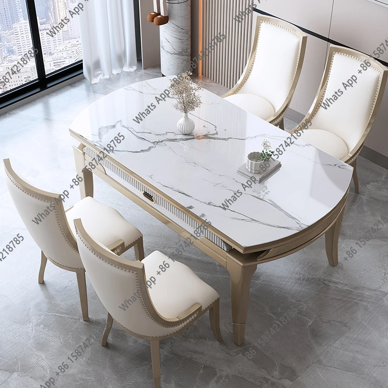 

Organizer Modern Dining Table Unique Living Room Restaurant Marble Dining Tables Luxury Nordic Mesa Comedor Home Furniture