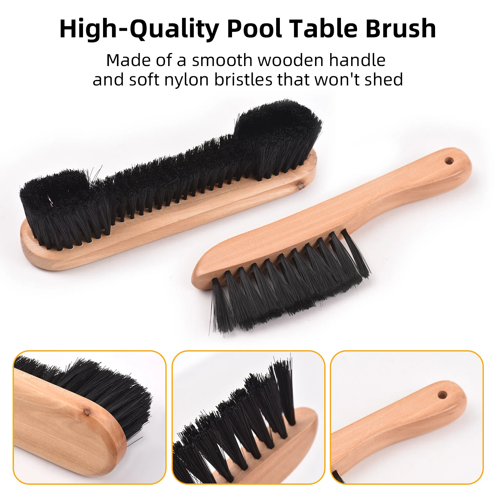 Premium Pool Table Cleaning Kit Billiards Accessories and Equipment Pool Table Brush for Felt Sticky Lint Roller Pool Table