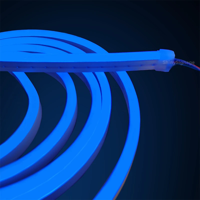5 متر LED ضوء النيون RGB سيليكون نقي مقاوم للماء مرنة ضوء النيون انحناء 6x12 مللي متر أحمر أبيض أصفر أخضر أزرق لا بقعة