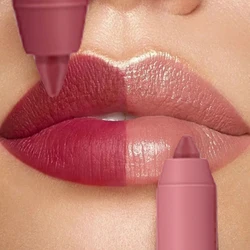 Lápiz labial resistente al agua de larga duración, delineador de labios desnudo mate, tinte de contorno rojo Sexy, lápiz labial antiadherente, taza hidratante, maquillaje cosmético