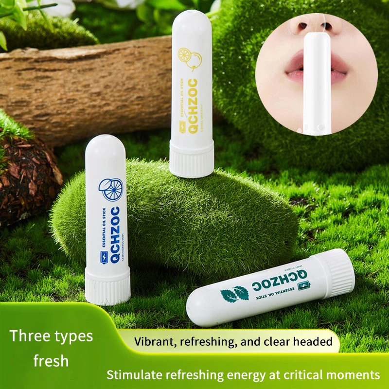 Nasal Inhaler Aromatherapy Nasal Inhaler Energy Stock Boost Focus Improve Breathing Nose Congestion Relief Portable Cooling