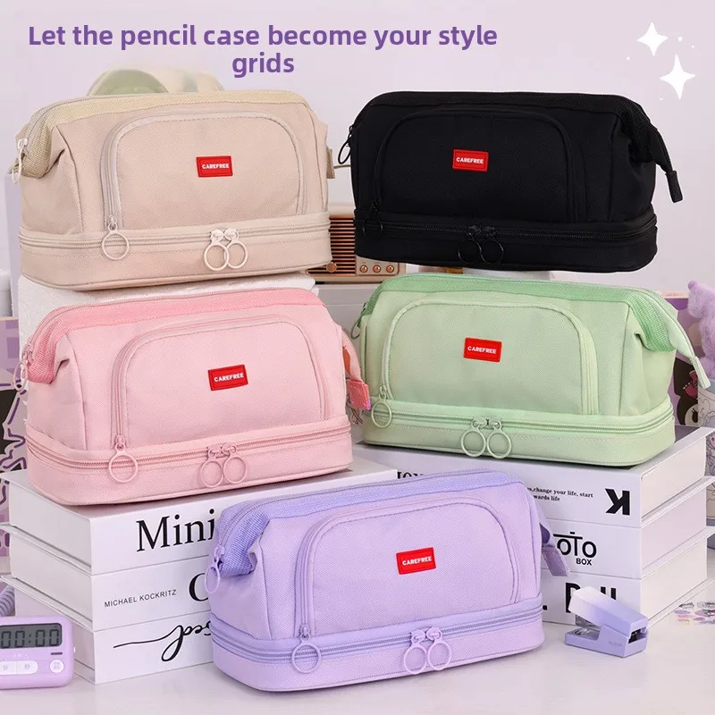 Double-Layer Pencil Case 4
