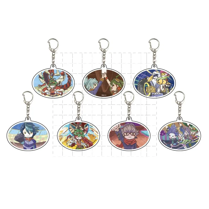 Anime Yu-Gi-Oh! ARC-V Keychain Doll YuGiOh Kurosaki Shun Yuya Sakaki Akaba Reiji Acrylic Keyring Pendant for Gift