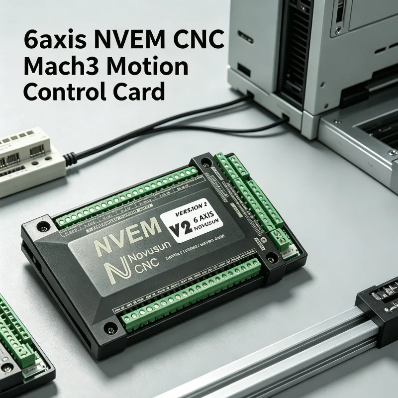 6 Axis NVEM Mach3 CNC Motion Control Card 200KHz Ethernet Port Support Resume From Breakpoint for CNC Router Milling Machine