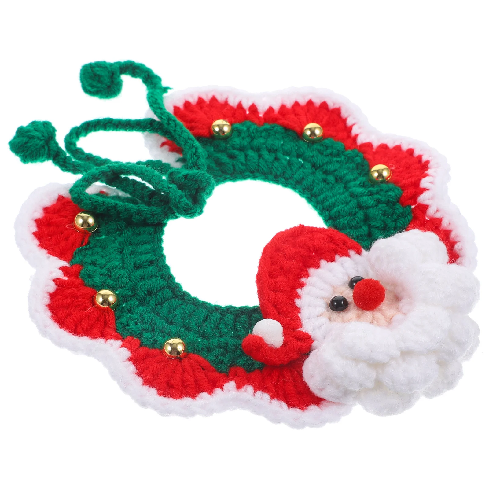 

Christmas Santa Dog Scarf Warm Pet Cat Accessory Knit Xmas Decorative Gift Cat Christmas Gift Xmas Scarf Dog Clothing