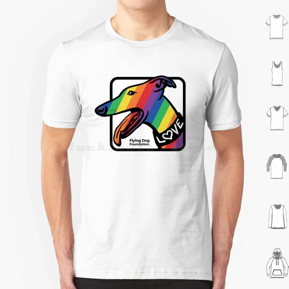 Pride / Love T Shirt Cotton Men Women DIY Print Pride Greyhound Sighthound Glbt Glbtq Flying Dog Foundation The Flying Dog