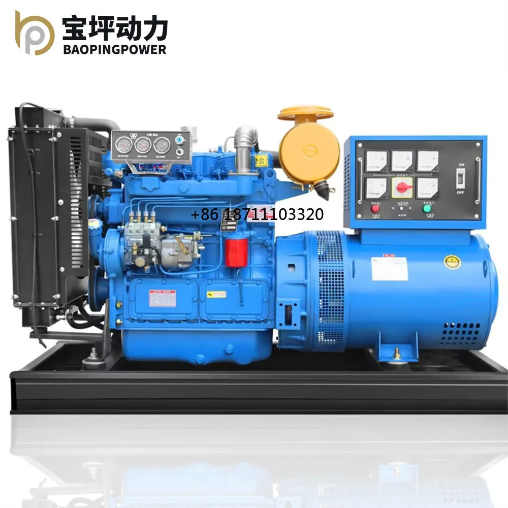 Ricardo R4105ZD 50kw Diesel Generator 3-Phase Unit Single-Phase Output 50/60Hz 1500/1800rpm Auto Open Frame Silent AC