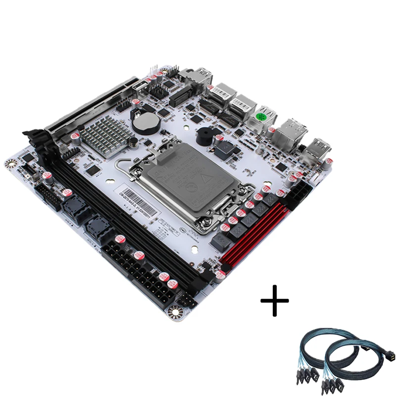 Actualización de la placa base Q670-8Bay NAS Mini ITX, compatible con procesadores Intel de 12-14, 8 puertos SATA3.0, I226LM 2.5G con vPro