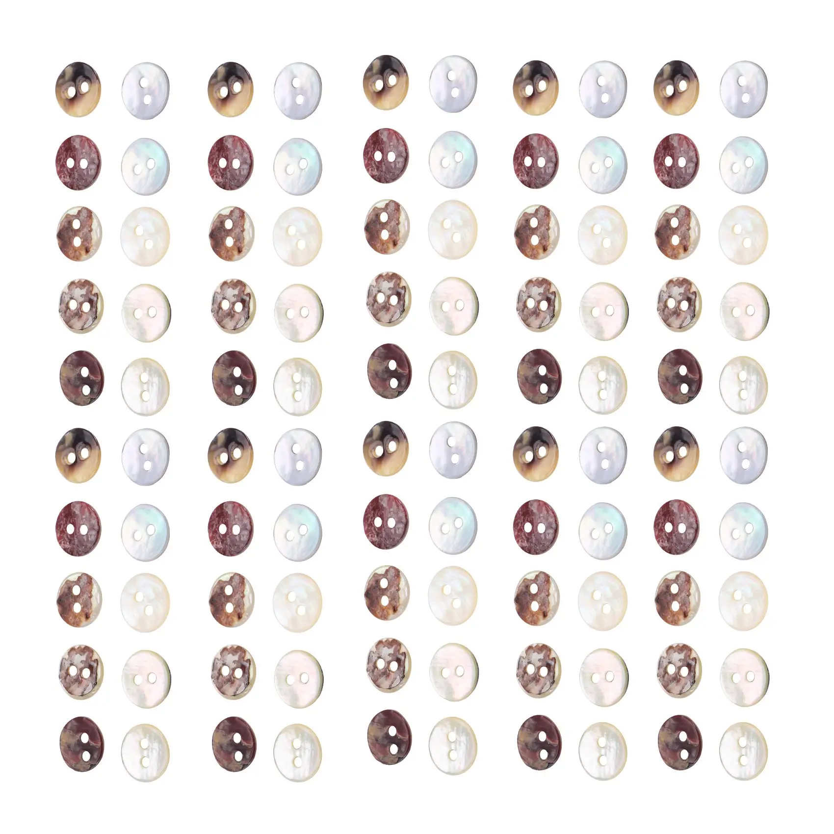 정성적 100 x 8 mm 진주 단추 진주 껍질 둥근 머리의 어머니