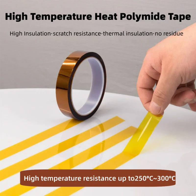 High Temperature Heat BGA Tape Thermal Insulation Tape Polyimide Adhesive Insulating Adhesive Tape 3D Printing Board Protection