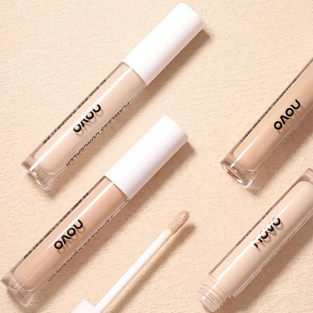 Moisturizing Liquid Concealer Cream Full-Coverage Acne Spots Dark Circles Tear Trough Long Lasting Waterproof Face Makeup