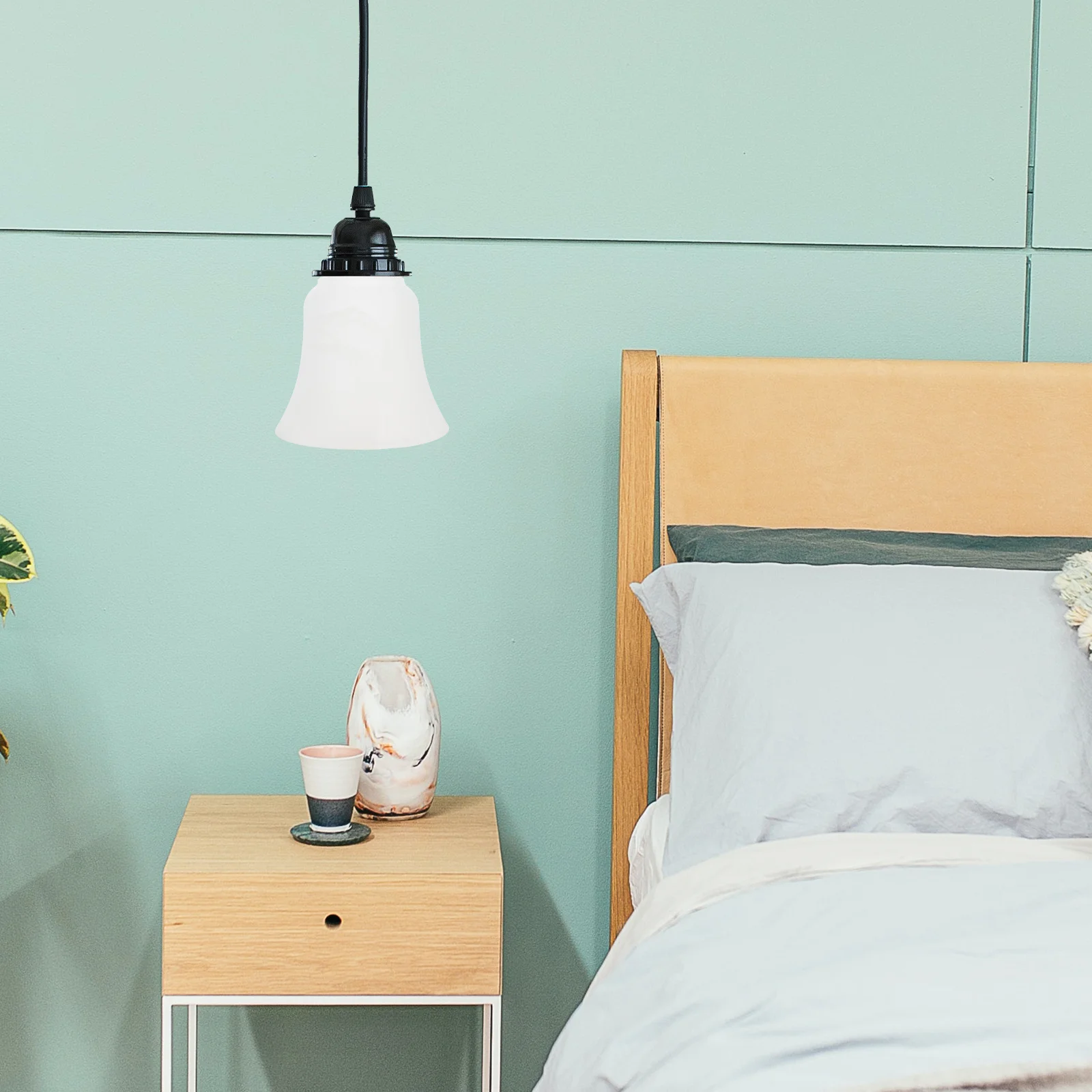 

2Pcs Snowflake Glass Lamp Shade Replacement Set for Ceiling Pendant Hanging Lamps Modern Decorative Light Fixture Cover