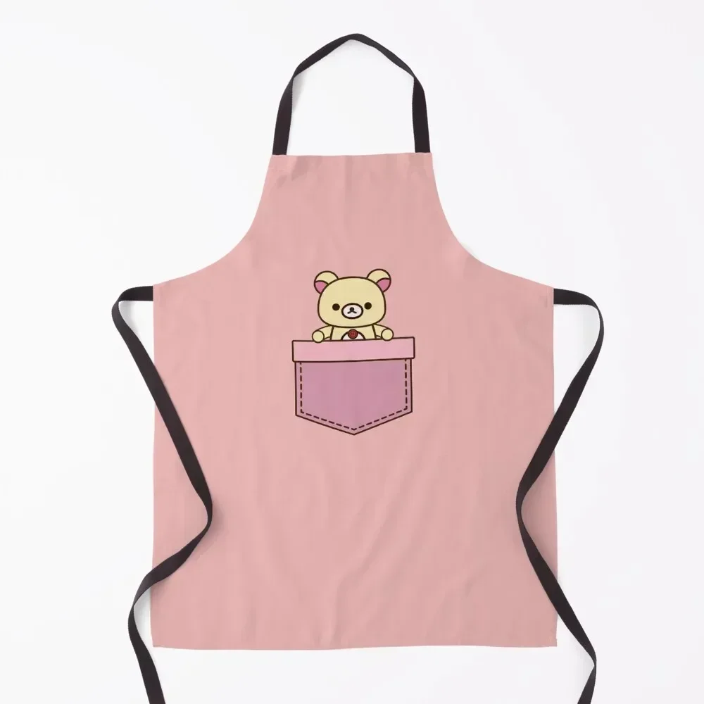 

Korilakkuma - pocket Apron christmas kitchen work ladies Waiter Uniforms with pockets Apron