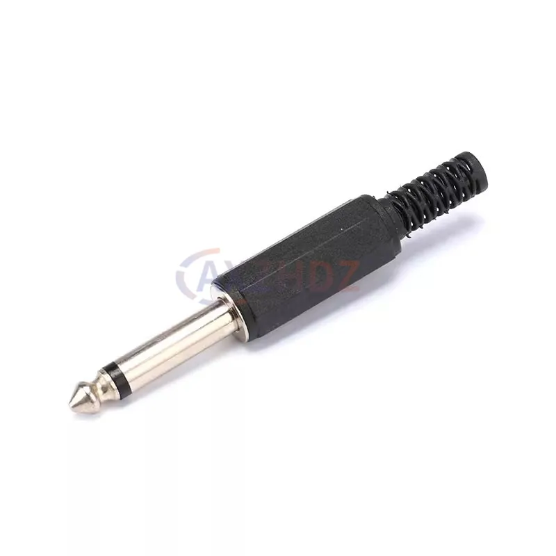 5 قطعة 2 القطب أحادية مكبر للصوت التوصيل 6.35 مللي متر/6.5 مللي متر 6.35 ستيريو المعادن ميكروفون جاك المكونات في موصل الصوت ل KTV #6