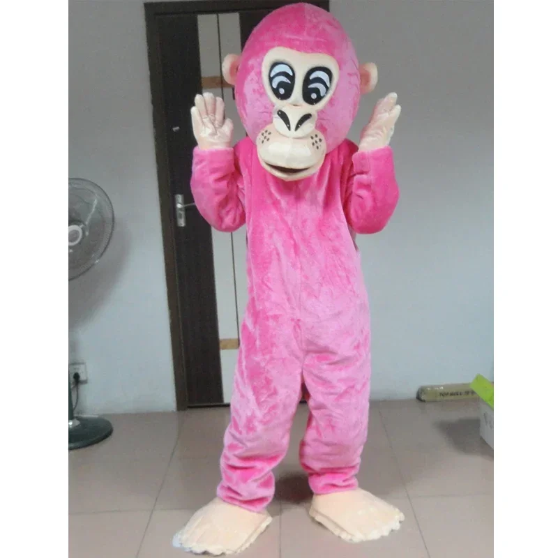 

Pink orangutan Gorilla mascot costume for adults