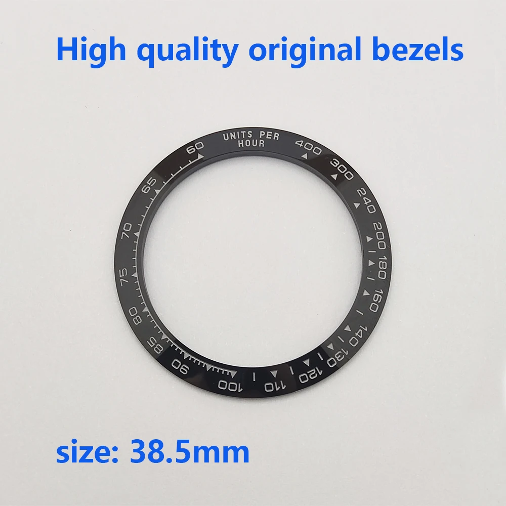 watch bezel Original Daytona Sloped 38.5mm*30.5mm High quality Ceramic bezel original Watch accessories For Daytona watch parts