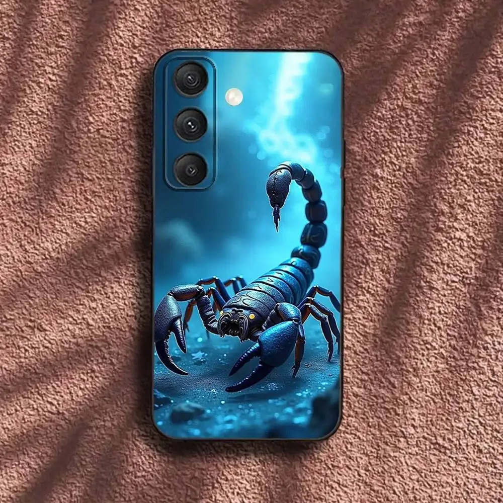 Чехол для телефона Cool Scorpion Spider Samsung S25 S24 S23 S22 S21 S20 S10 Ultra Plus Lite FE мягкий силиконовый черный Фото №3