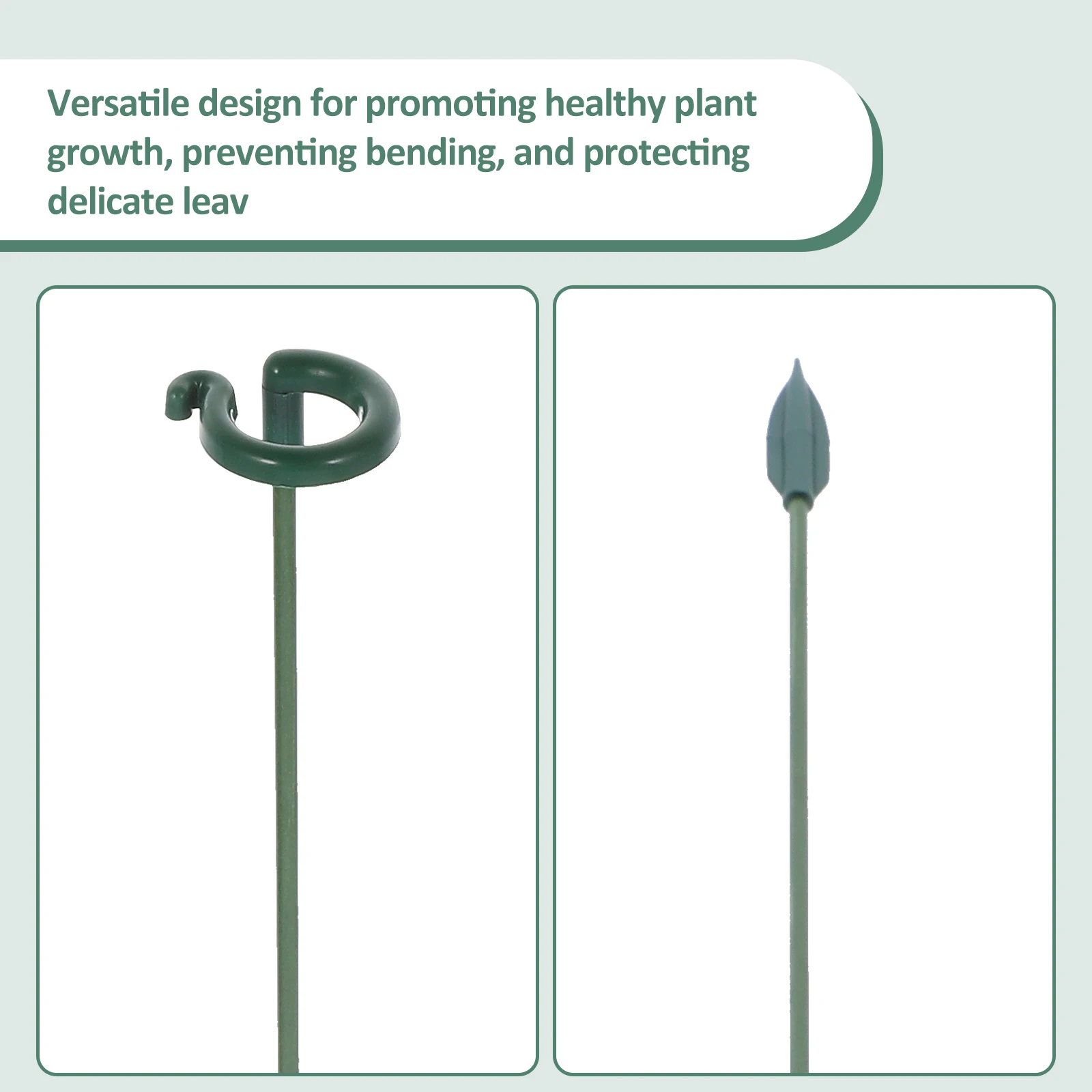 

10pcs Trellis Support Rack Flower Stem Holder Garden Plant Stakes Abs Material Durable Potted Plant Growth Stand Garden