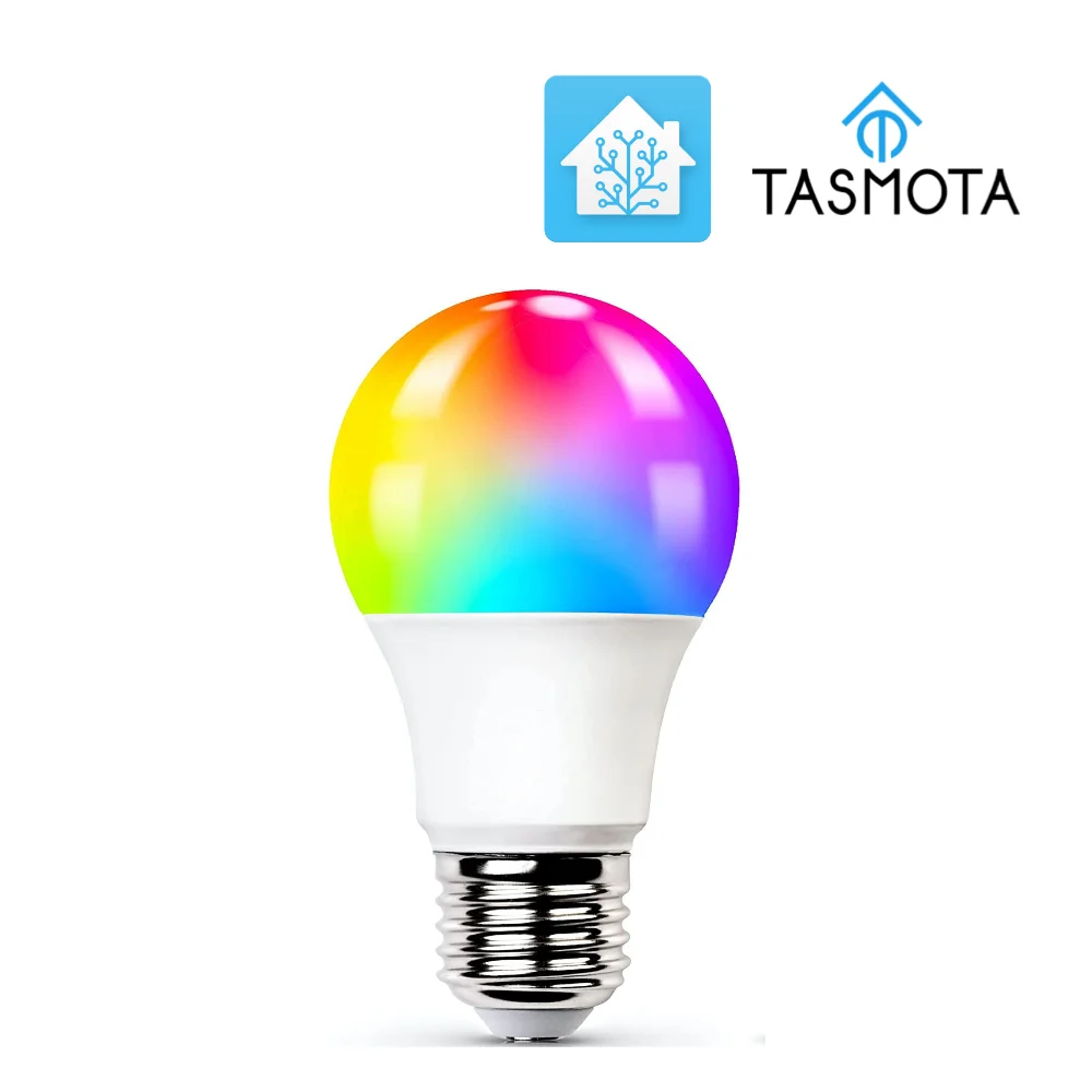 TASMOTA-Ampoule Intelligente Couleur RGBCCT ESP8, Écologique, Fonctionne avec Assistant Domestique, 15W