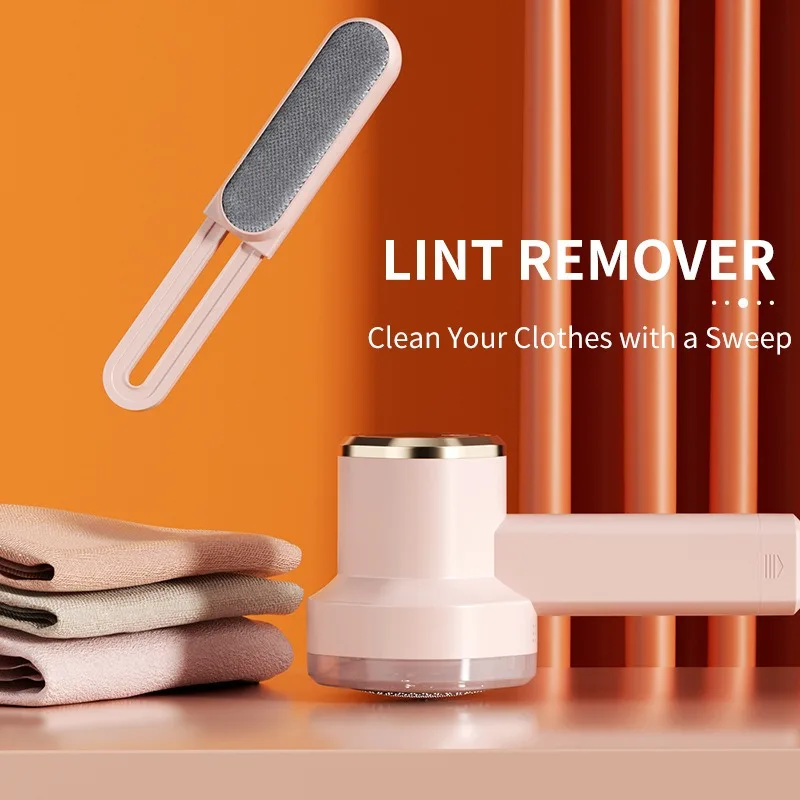 Portable Electric Rechargeable Fabric Shaver Lint Remover Sweater Defuzzer Hair Ball Trimmer with detachable trimmer