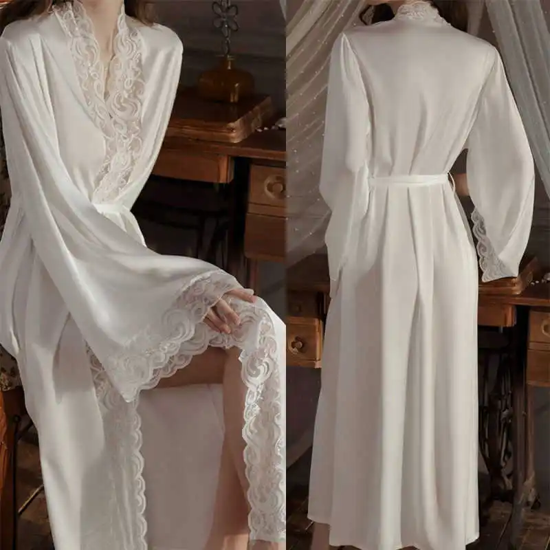 

Unique Women’s Pajamas Appliques Robes Bridesmaid Bride Robes Wedding Long Robe Bathrobe plus size customized