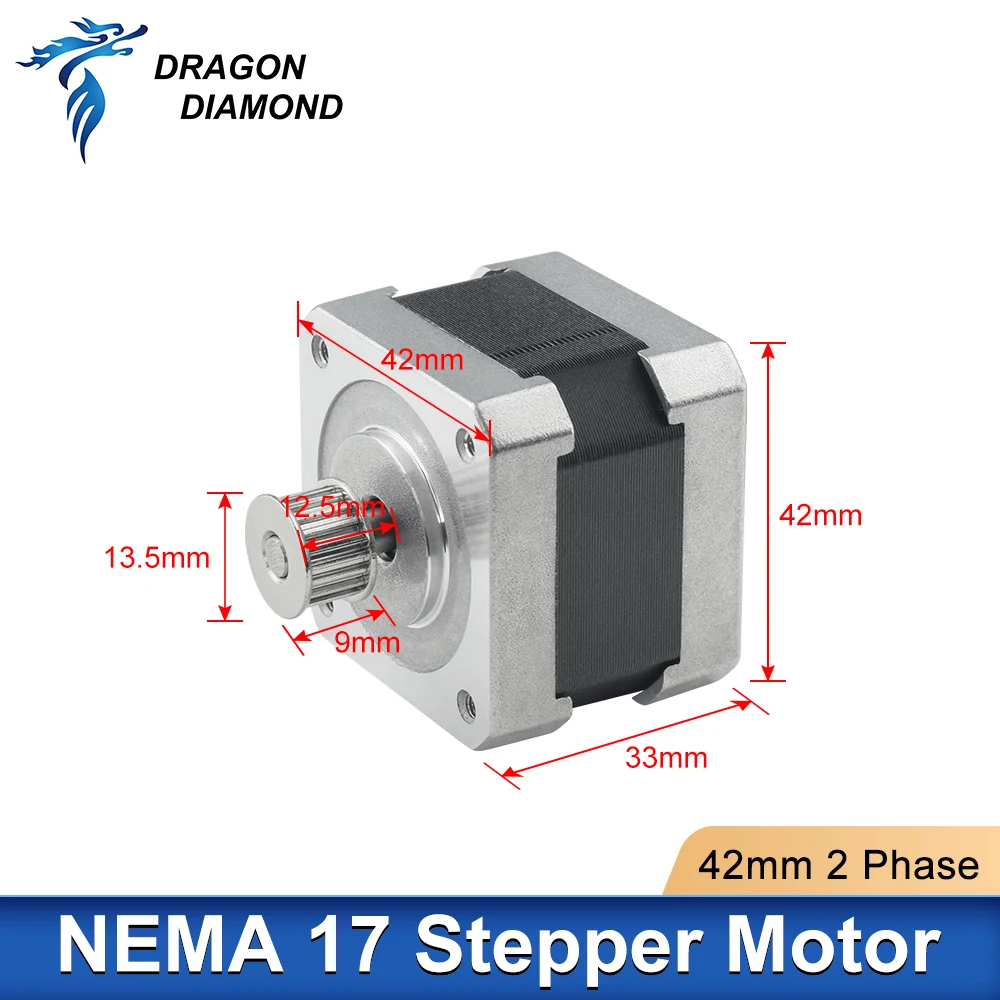 Imagem -04 - Motor de Passo Nema 17 para Impressora 3d Fases K40 0.6a 42 mm Linhas Máquina de Gravação Cnc