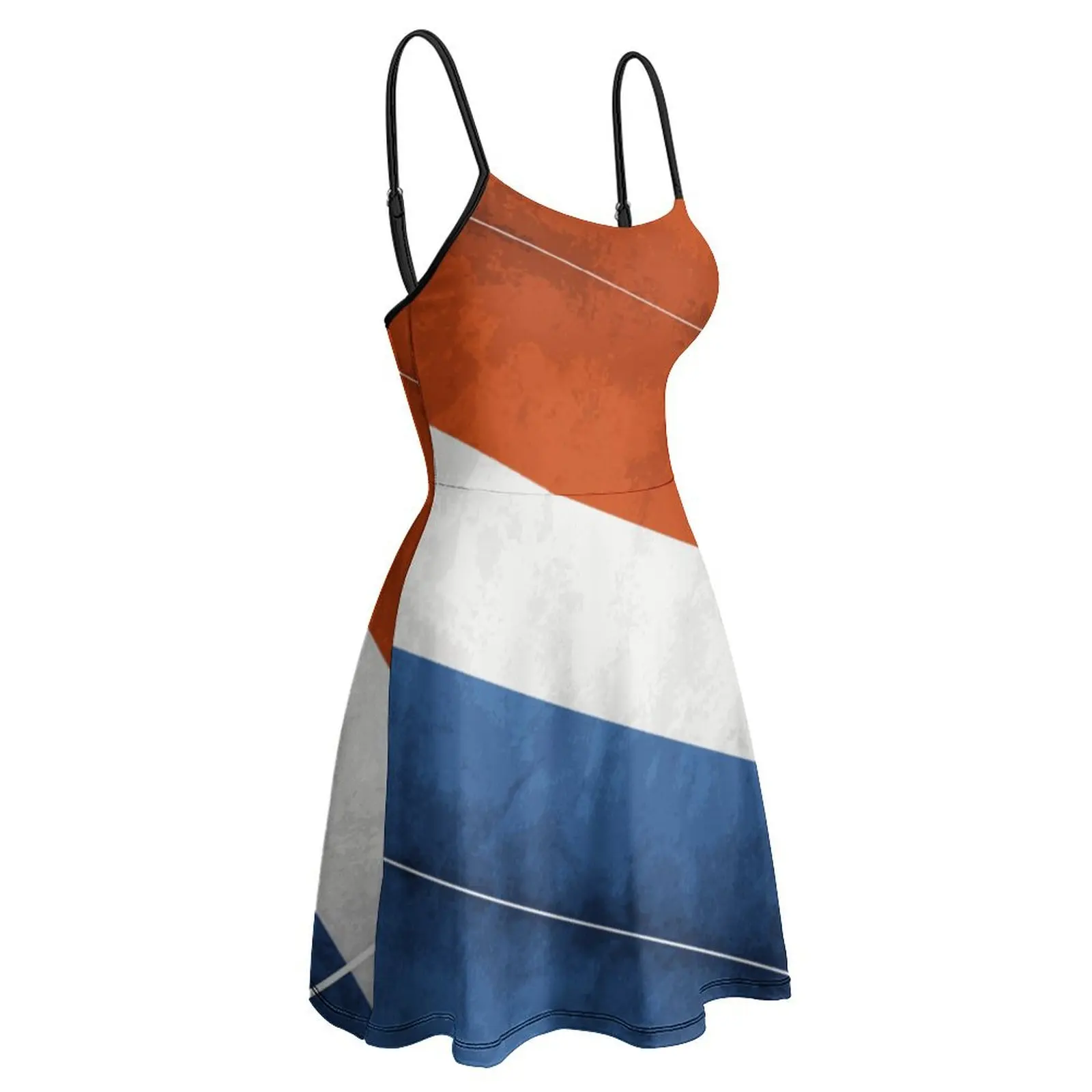 

Голландский флаг Нидерландов, национальный флаг Нидерландов, Голландия, женское платье на бретельках, забавная графическая экзотическая женская одежда Funn