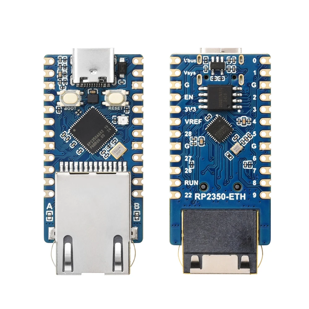 RP2350-ETH Microcontroller Development Board, Based on the Raspberry Pi RP2350 Ethernet Interface Module, Type-C Port