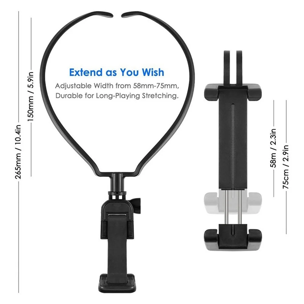 Neck Phone Holder for POV Photographing Vlog Selfie Wearable Phone Mount Stand