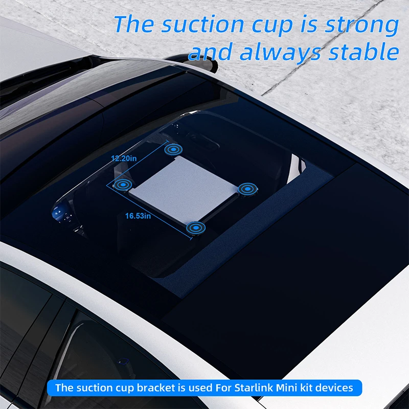 Starlink Mini OEM Metal  Sunroof Suction Cup Mount Kit for Car Windows