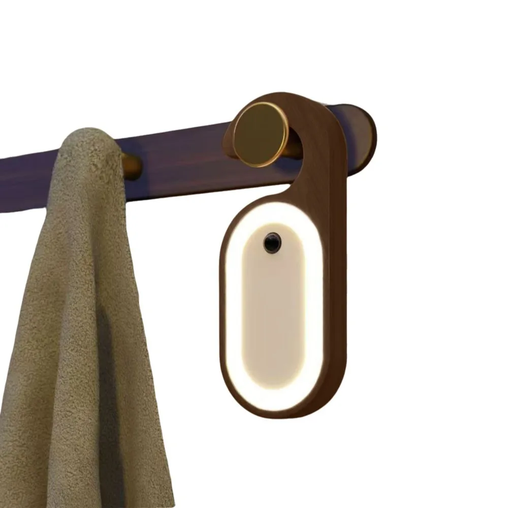 

DIY LED Hanging Lamp Hook Design Erasable Message Board Motion Sensor Night Light Energy-Saving Dual Motion Sensor