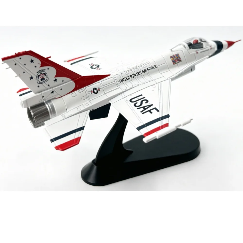 1/72 Scale Aircraft Replica F-16C Thunderbird Flight Jet F16 Plane Model Kit Metal Diecast Airplane Decoration Military Souvenir