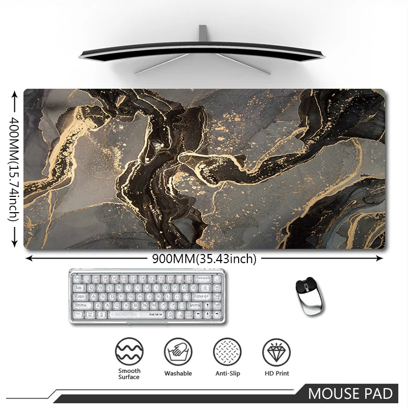 Colorful Marble Mouse Pad Large Original Mousepad Gaming Table For Computer Desk Mats Notebook Keyboard Office Carpet Rubber Pad