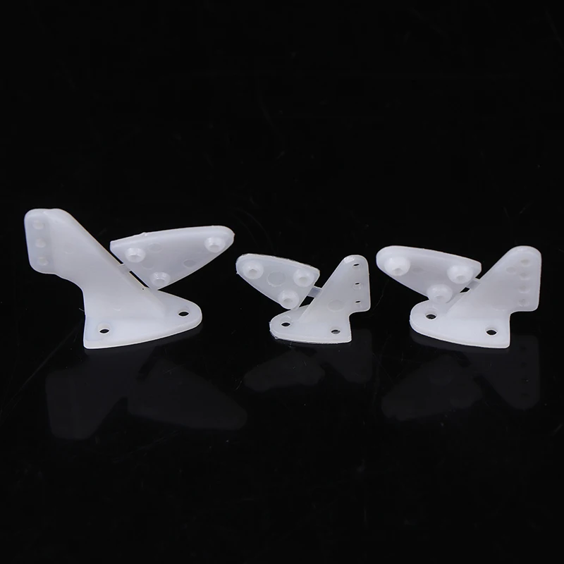 10 Pcs Plastic Pin Horn/ Zip Horns Without Screws 3 Hole/4 Hole RC Airplanes Parts Electric Planes Foam Model Accessories