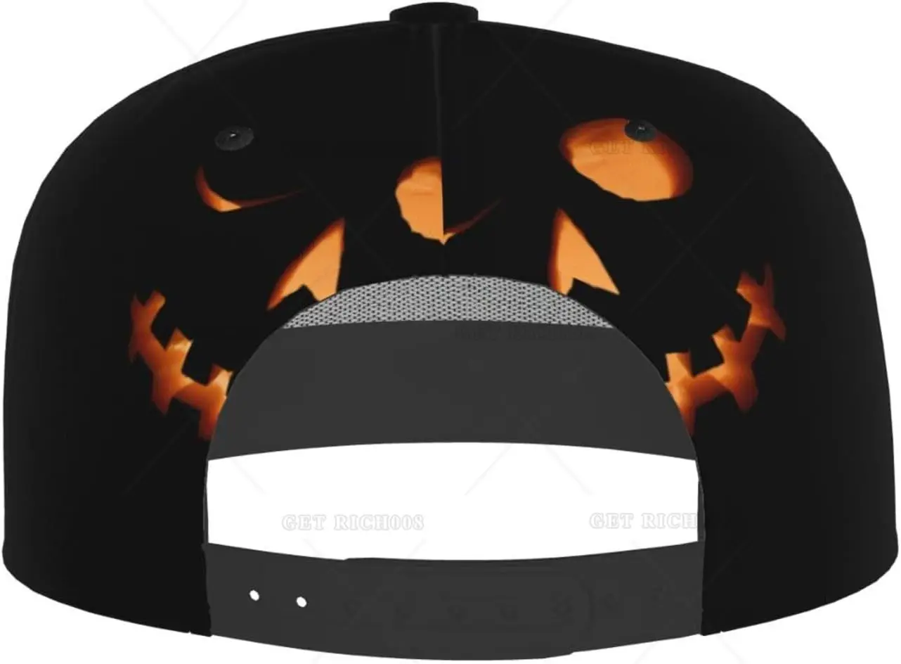 Casquette de baseball Halloween Pumpkins Face pour hommes et femmes, chapeau Snapback, chapeau réglable à bords plats, chapeau Hip Hop