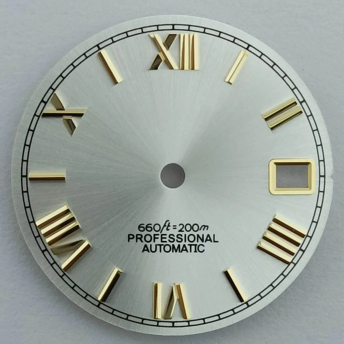 28.5mm dial NH series 35 watch no logo dial NH series 35 movement replacement parts, with date window