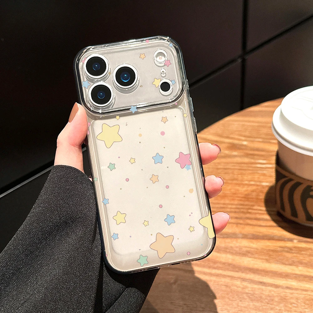 Floating Magic Stars Clear Phone Case For Xiaomi Redmi Note 14 Pro 13 12 Note 11 10 Pro + 13C 5G 4G Soft Shockproof TPU Cover view 6