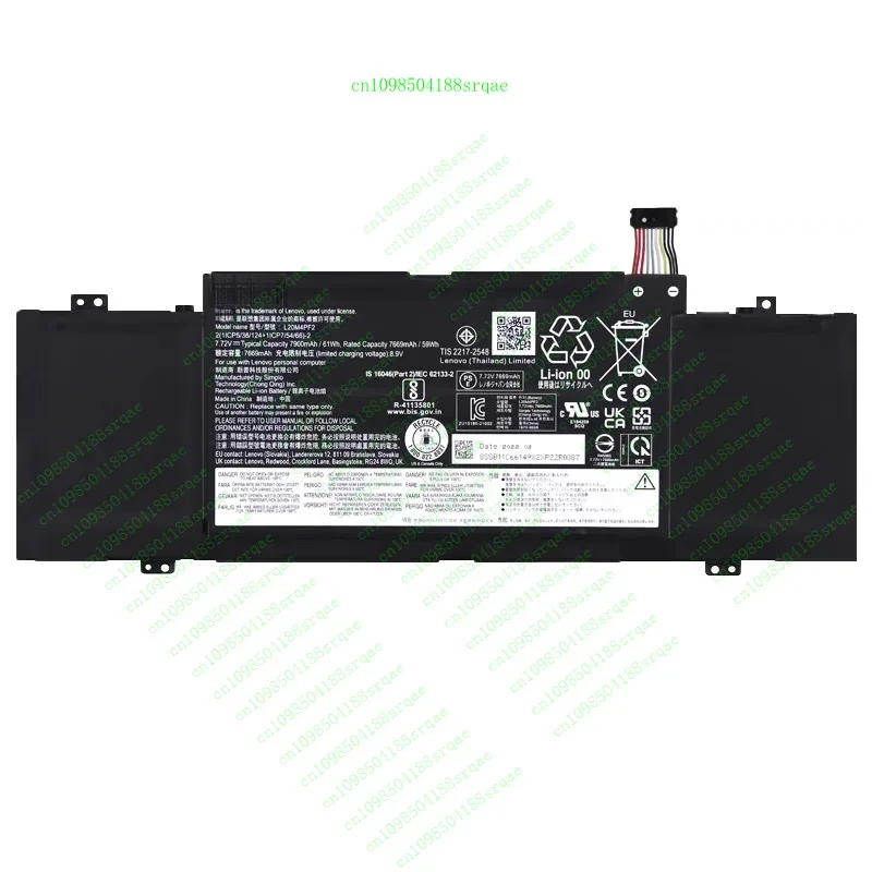 

L20c4pf2 l20d4pf2 l20m4pf2 аккумулятор для Lenovo Yoga slim 7 carbon 14acn6"% тест"