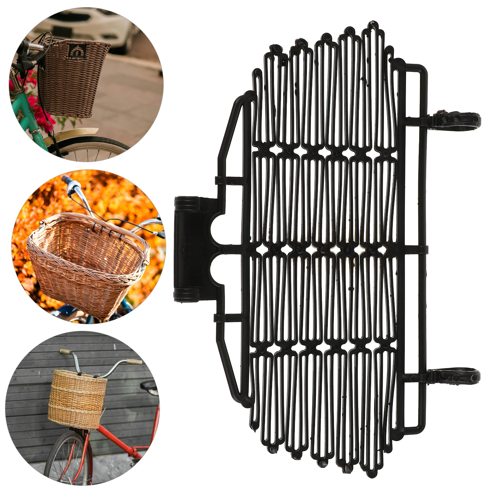 

Front Basket Lid Baskets Bicycle Cargo Rack Simple Adjustable Bike Strap for Scooter Pvc Woman