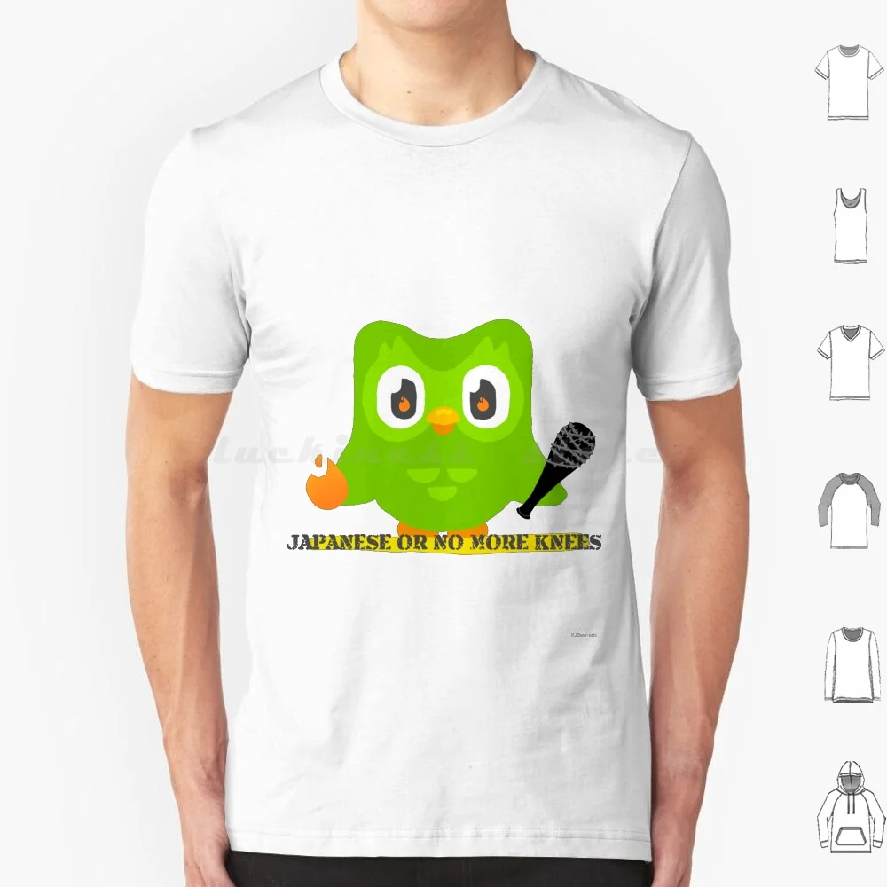 Duolingo Japanese Or No More Knees T Shirt Men Women Kids 6xl Duolingo Owl Duo Japanese Knees Take Your Knees Fire Duolingo Owl