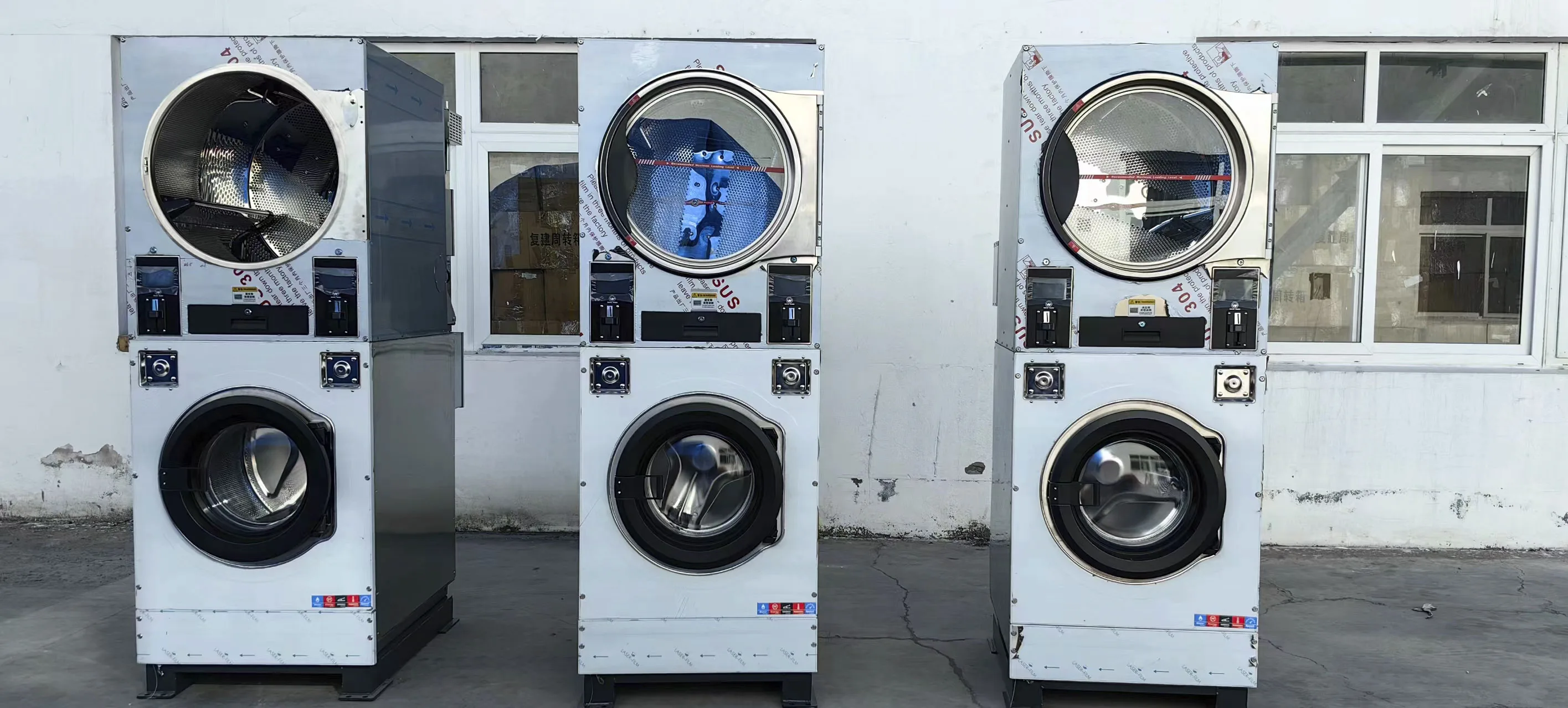 Dryer, washing machine with dryer, washing machine