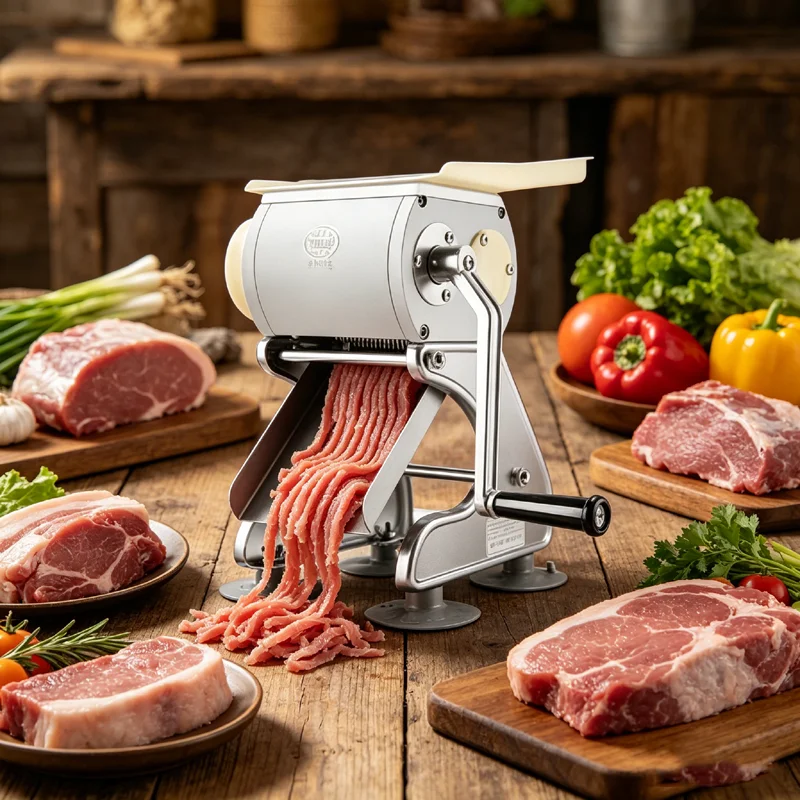 Manual Meat Slicer Beef Slicer Small Size Frozen Meat Slicer Vegetable Potato Chips Cutting Machine