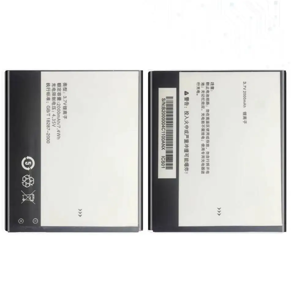 

Аккумулятор мобильного телефона Tli020a1 2000 мАч для Alcatel One Touch Pop C7 7040 OT-7040 OT-7040D Tcl J738M J736L D920